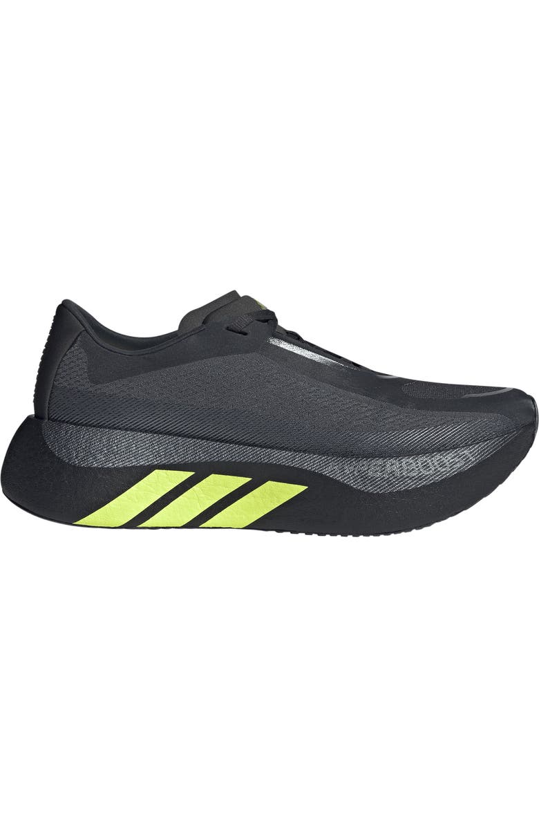 adidas Hyperboost Edge Running Shoe, Alternate, color, Carbon/ Hi-Res Yellow/ Grey