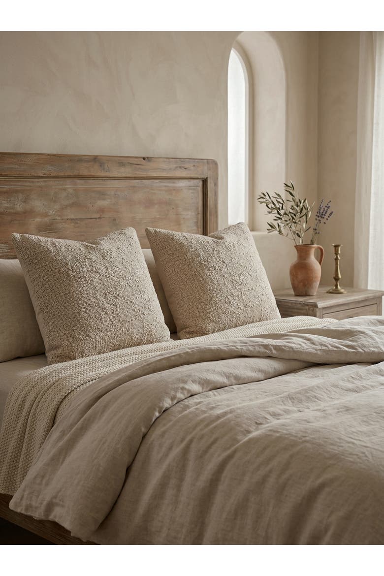 Cozy Cotton Boucle Pillow Cover Only, Alternate, color, Beige