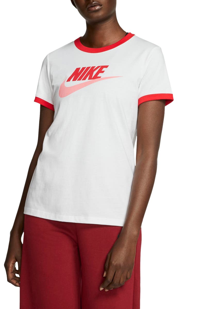Nike Futura Logo Cotton Ringer Tee, Main, color,