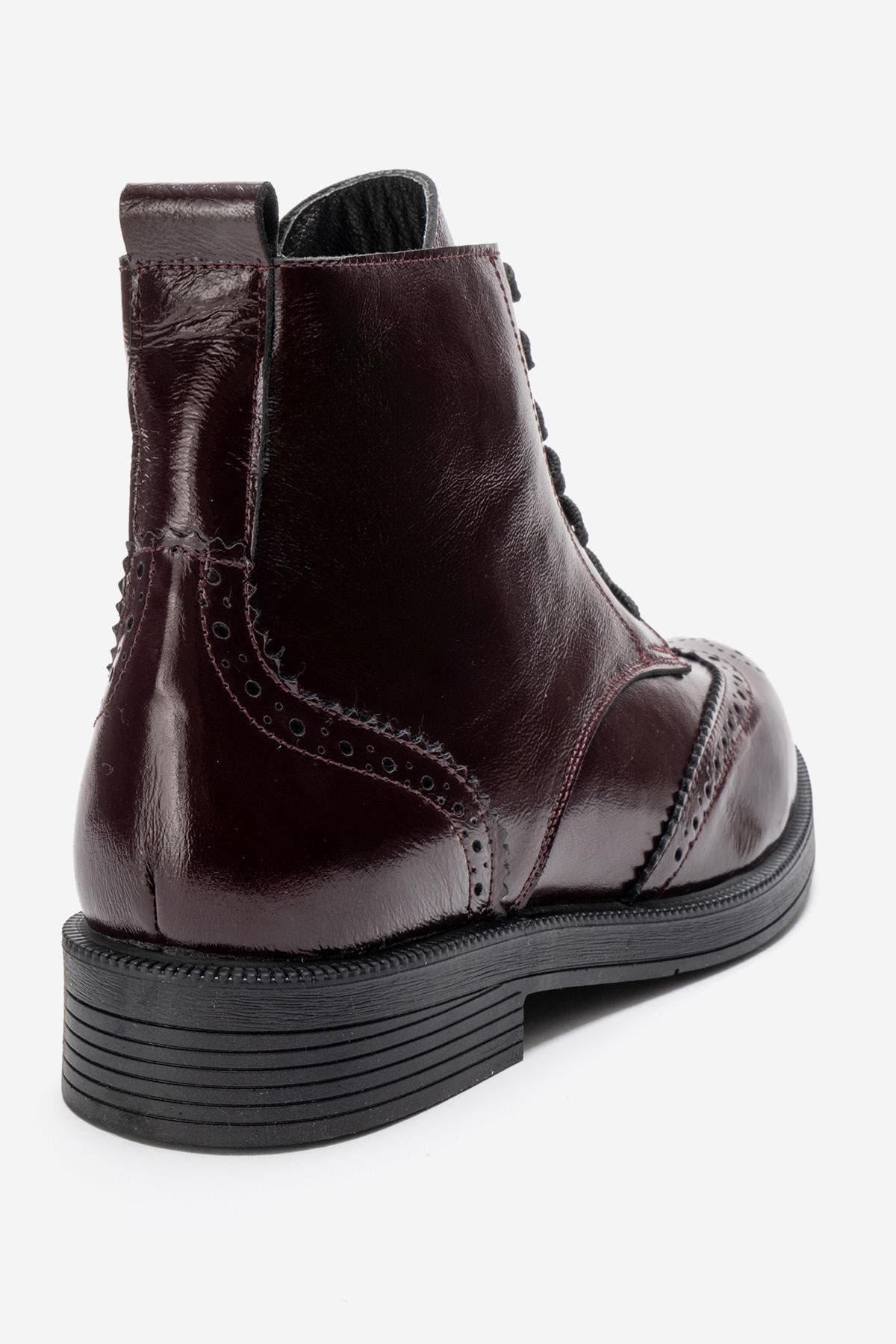 Nelvy Leather Boot, Alternate, color, Burgundy Patent