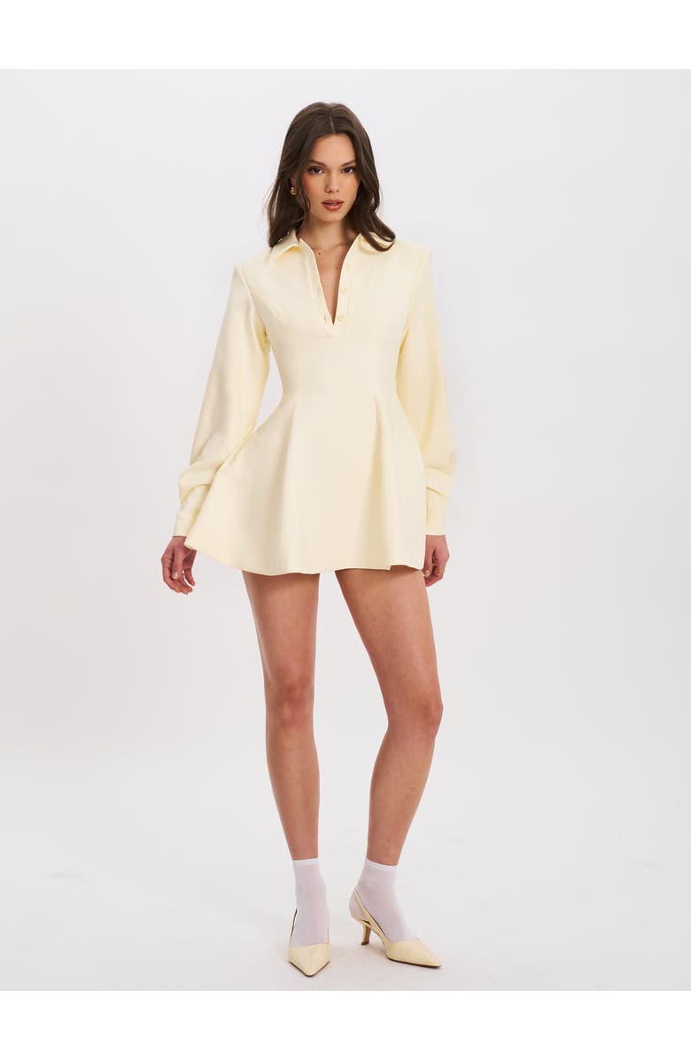 Miss Circle Obelia Long Sleeve Polo Mini Dress, Alternate, color,