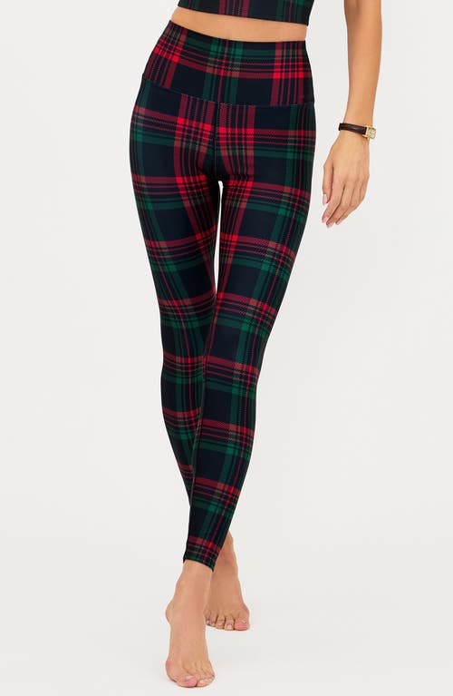 Beach Riot Piper Plaid Leggings In Multi
