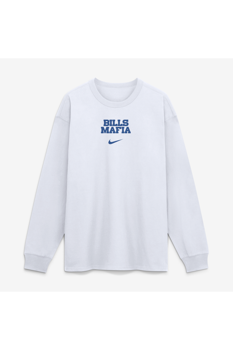 Men's Nike  White Buffalo Bills Rivalries Collection Max90 Long Sleeve T-Shirt, Alternate, color, White
