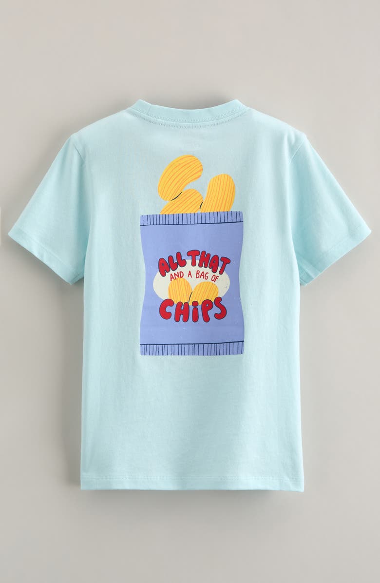 Tucker + Tate Front & Back Graphic T-Shirt, Alternate, color, Blue Pastel Bag Of Chips
