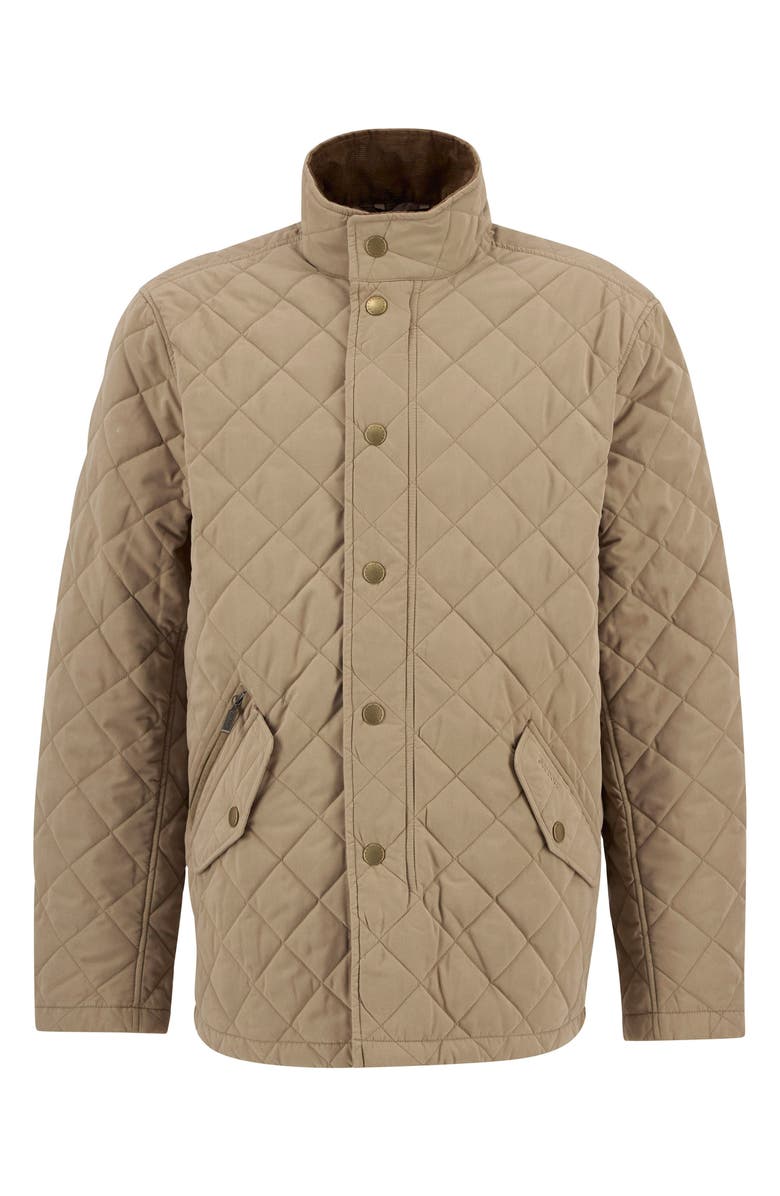 Barbour Shoveler Diamond Quilted Jacket, Alternate, color, Military Brown