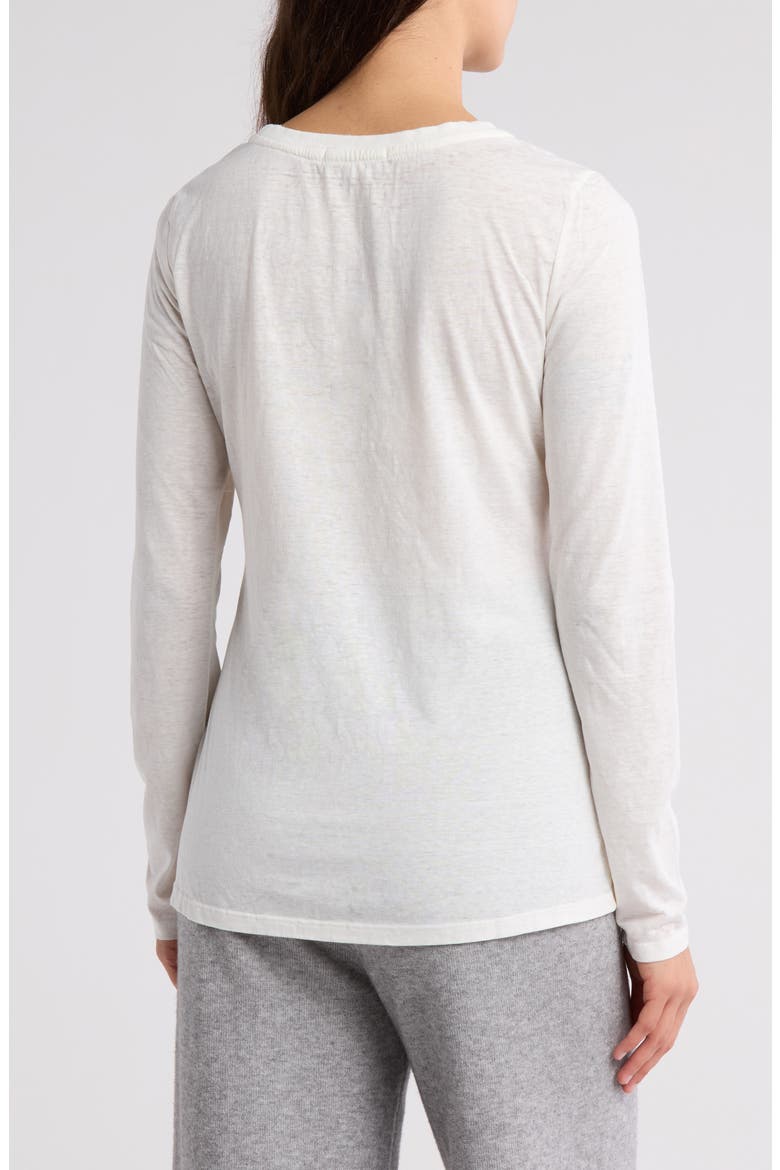 Burnout Long Sleeve T-Shirt, Alternate, color, WHITE