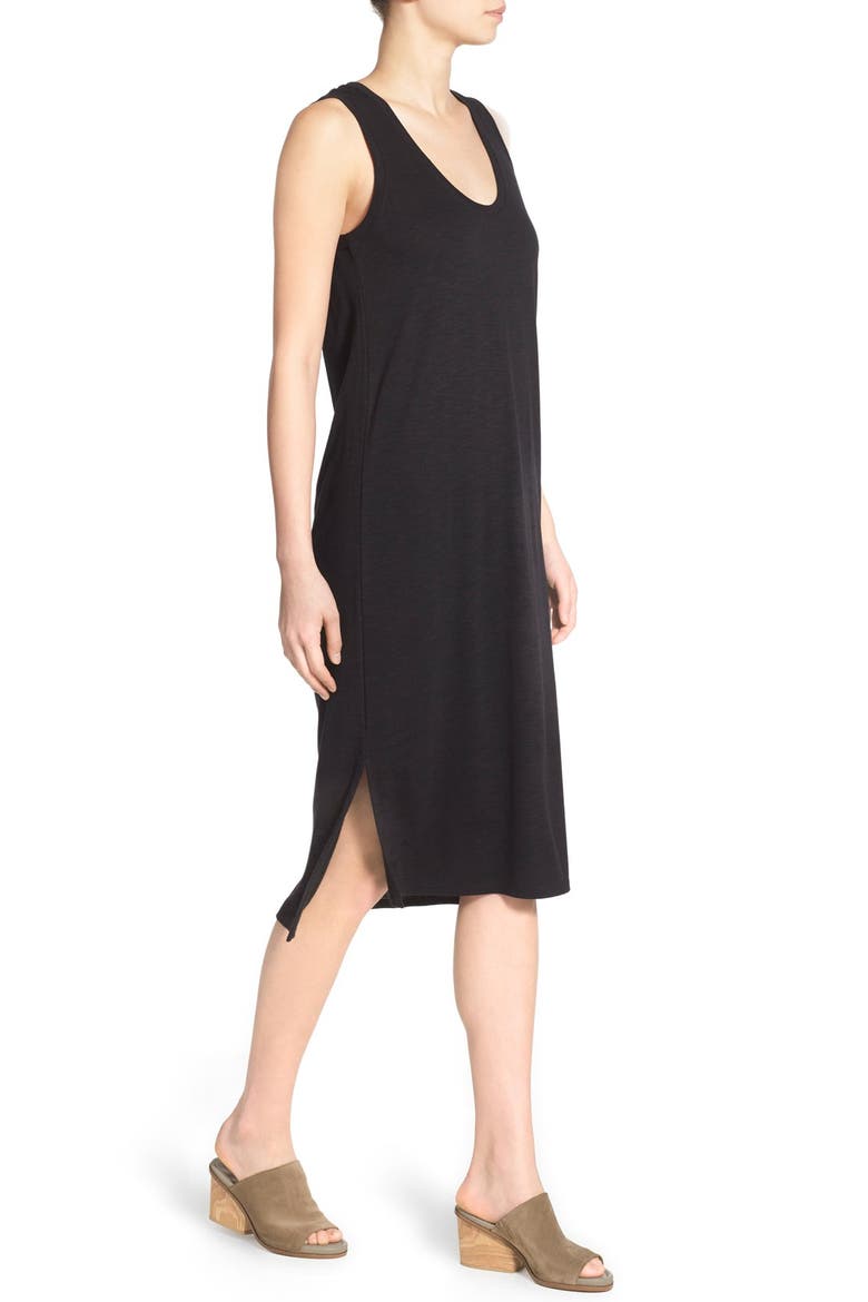 Jersey Tank Dress, Alternate, color, TRUE BLACK
