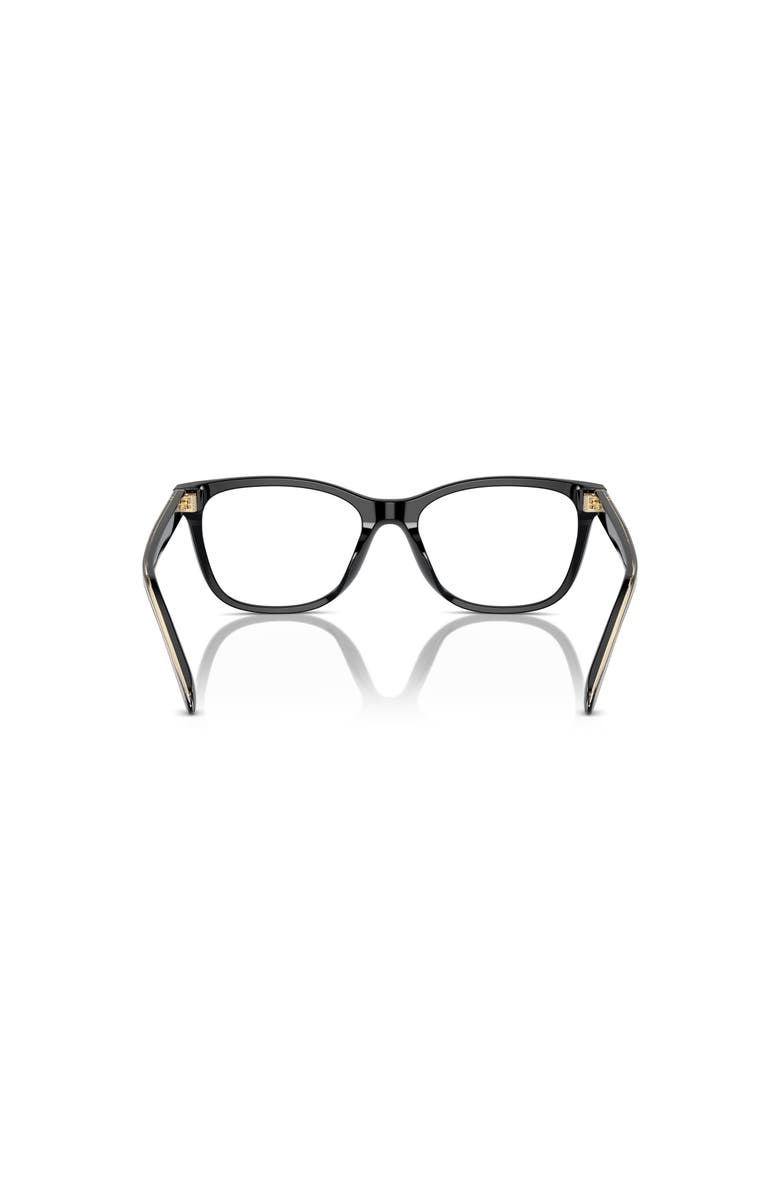 COACH 55mm Square optical glasses, Alternate, color, Black