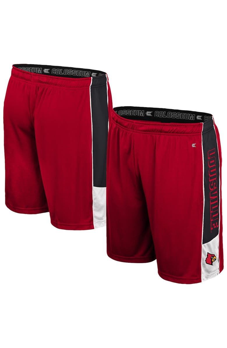 COLOSSEUM Men's Colosseum Red Louisville Cardinals Quantum Shorts, Main, color, 