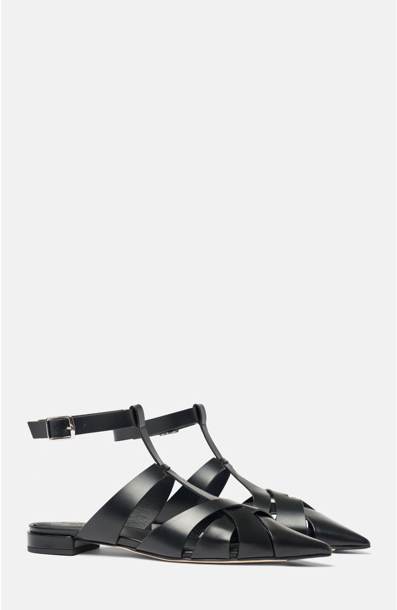 SCAROSSO Clara Ballerinas, Main, color, Black - Calf