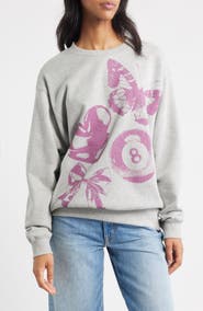 GOLDEN HOUR Eight Ball Collage Graphic Sweatshirt