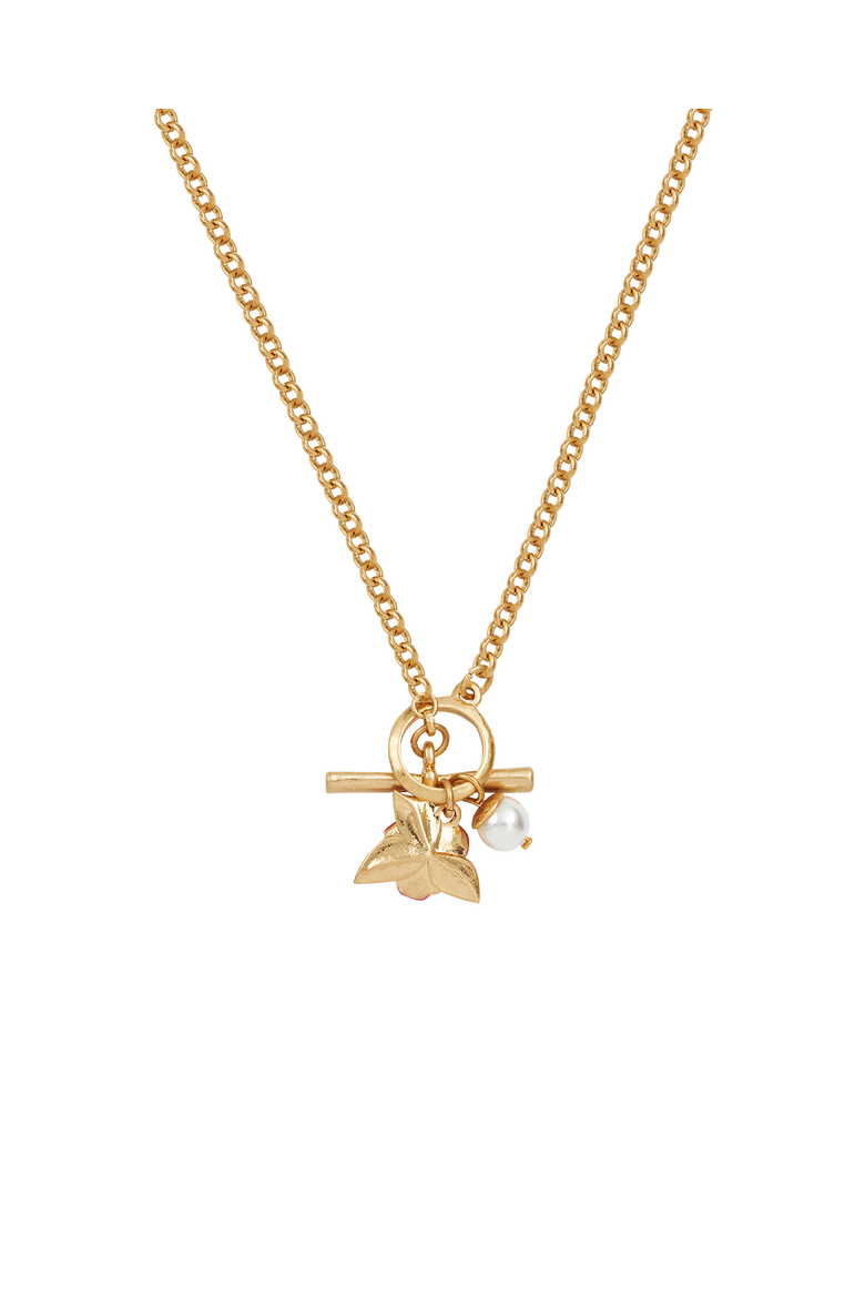 English Rose Pearl Gold Chain Necklace, Alternate, color, Gold