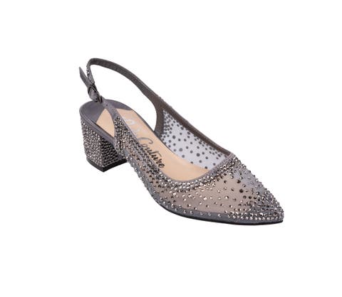 Rhinestone Mesh Slingback