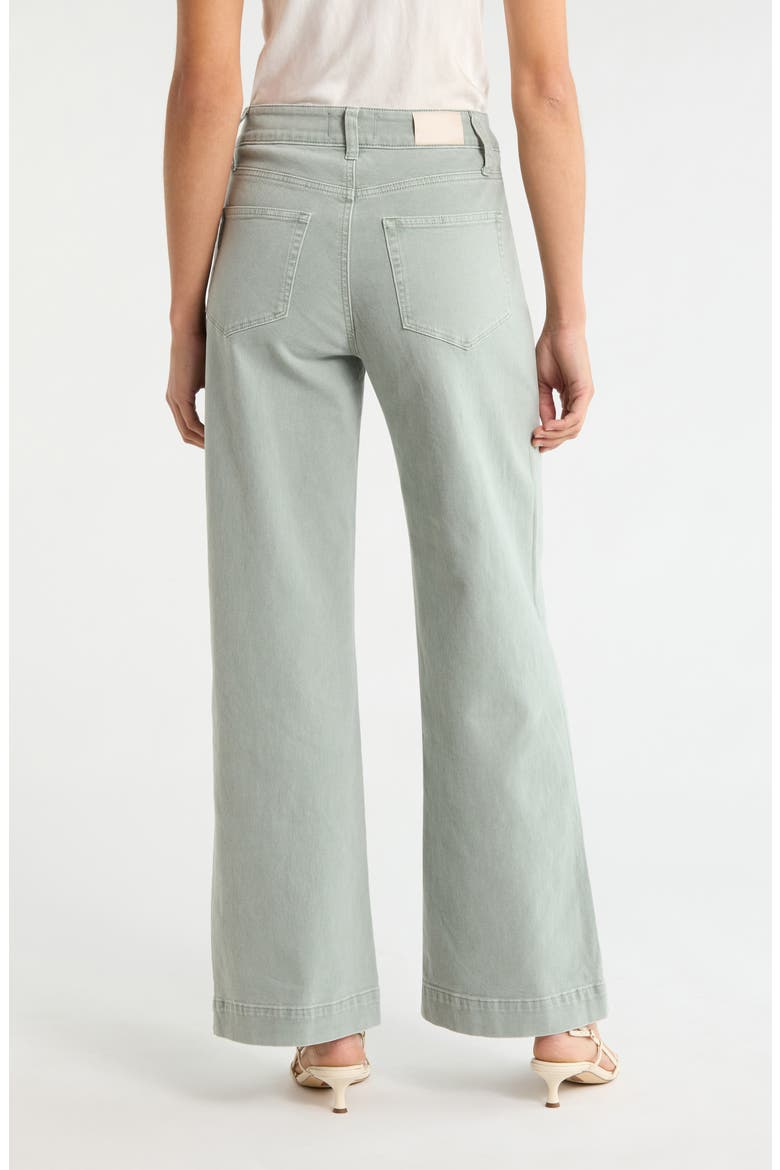Anessa Braided Pocket High Waist Wide Leg Jeans, Alternate, color, VINTAGE SEAGLSS