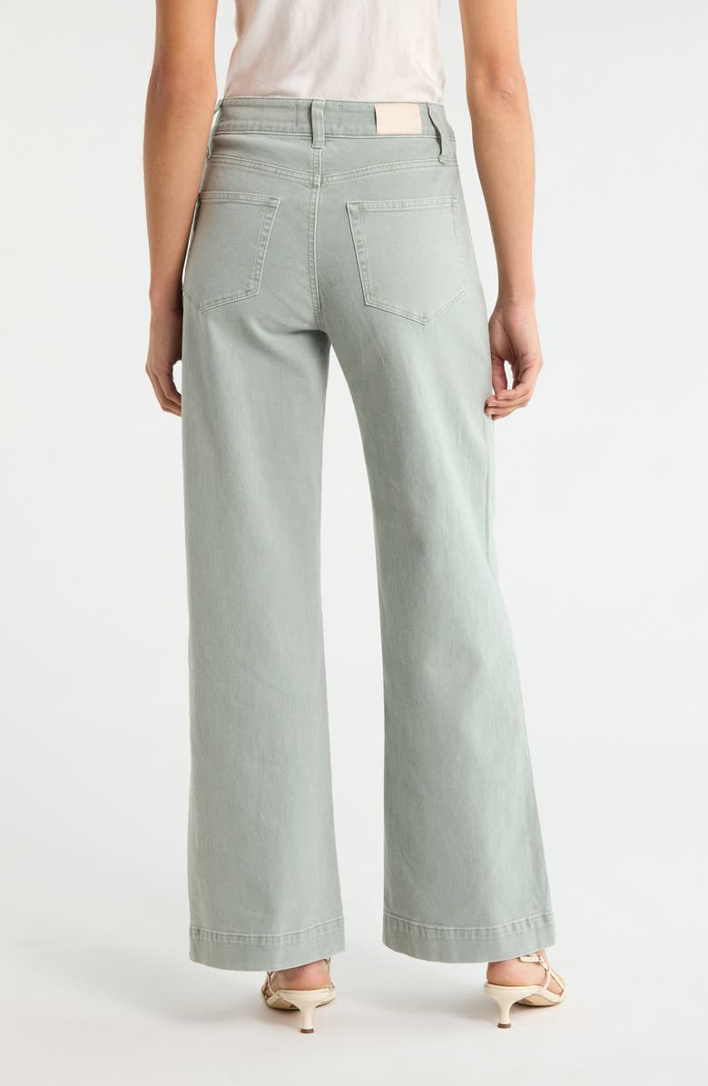 PAIGE Anessa Braided Pocket High Waist Wide Leg Jeans, Alternate, color, Vintage Seaglss