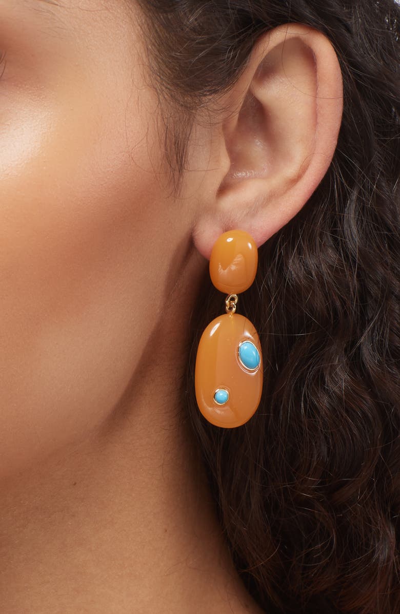 Lizzie Fortunato Satsuma Drop Earrings, Alternate, color, 