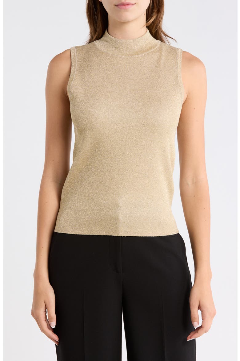 Darcey Metallic Wool Blend Sweater Tank, Main, color, GOLD