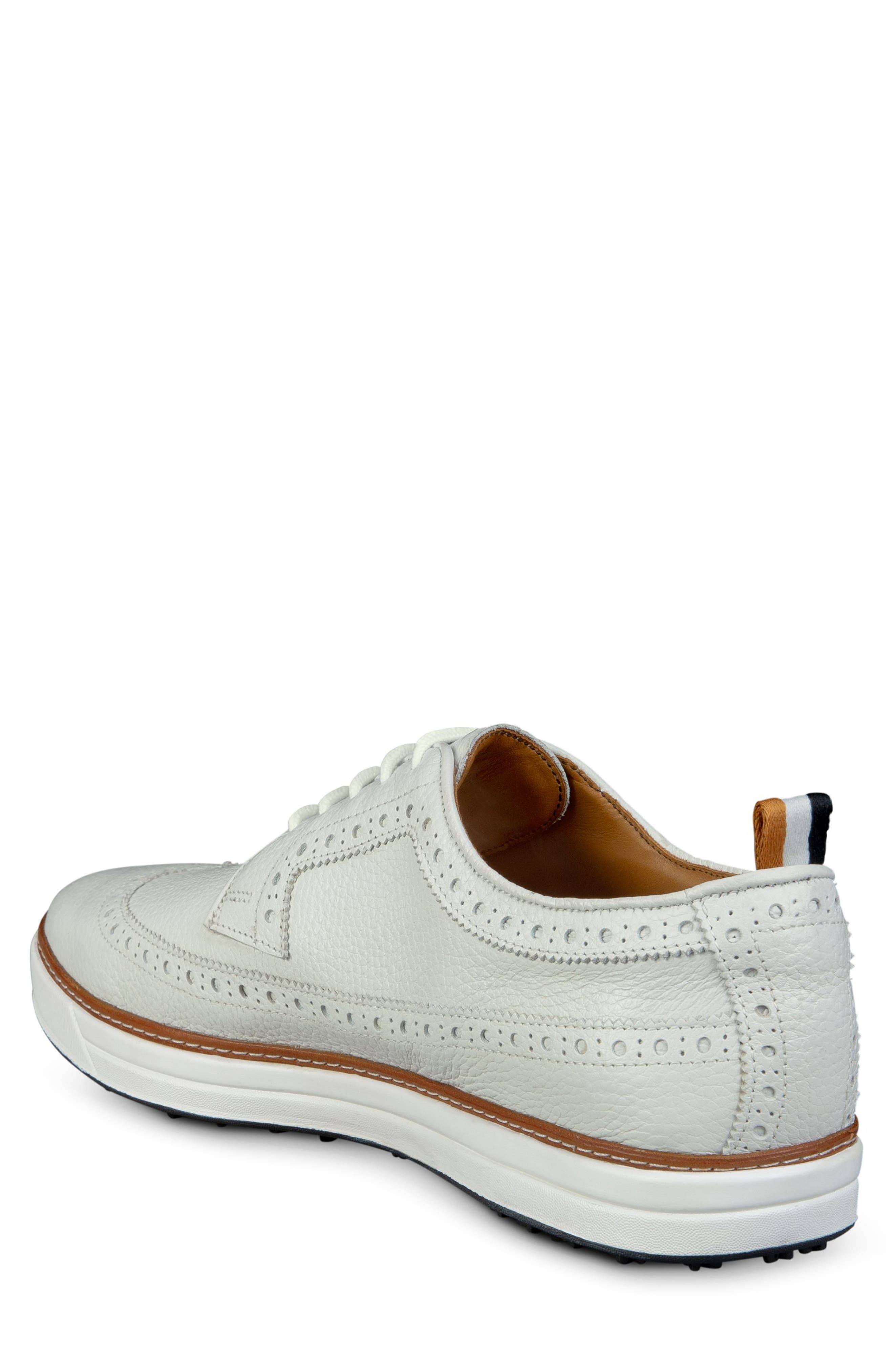 Allen Edmonds Dunes Wingtip Golf Shoe, Alternate, color, 