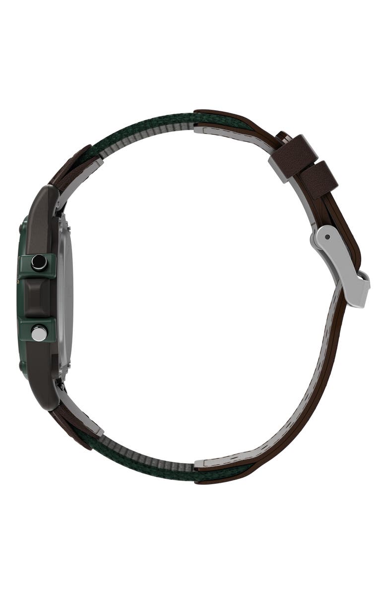 Timex<sup>®</sup> Atlantis Chronograph Fabric Strap Watch, 40mm, Alternate, color, 