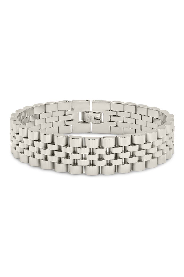 Chunky Watch Chain Bracelet, Main, color, SILVER