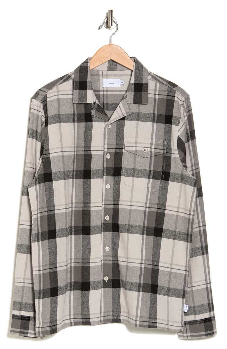 Onia Plaid Flannel Overshirt, Alternate, color, 