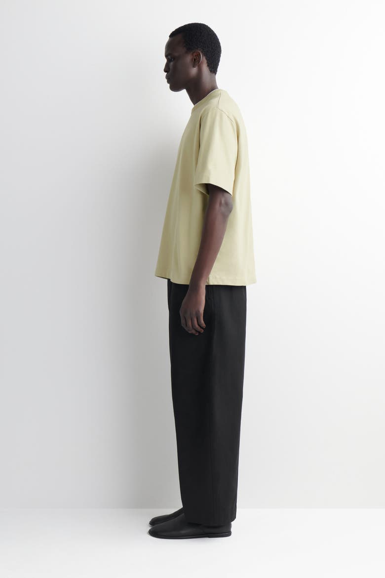 Relaxed Garment-washed Cotton T-shirt, Alternate, color, WASHED GREEN