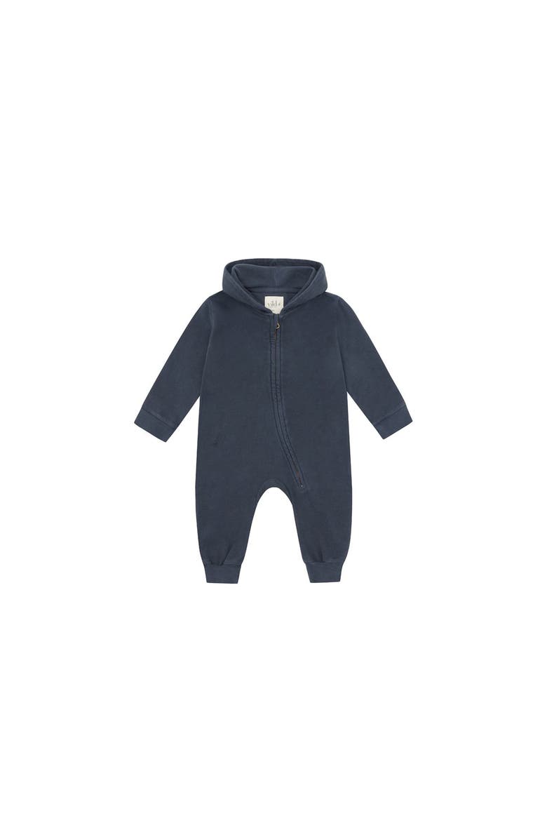 Vild House of Little Organic Cotton Jumpsuit, Main, color, Stone Blue