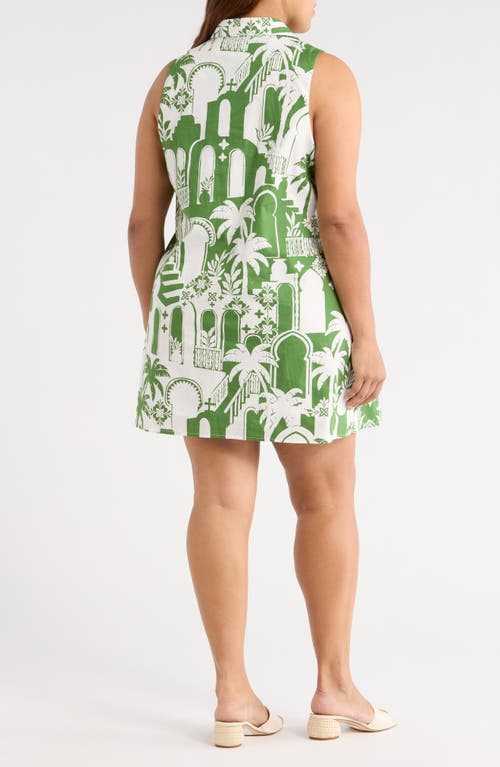 Sugarlips Lexya Nala City Sleeveless Cotton Shift Dress In Multi