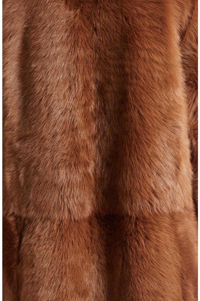 Genuine Shearling Coat, Alternate, color, GINGER