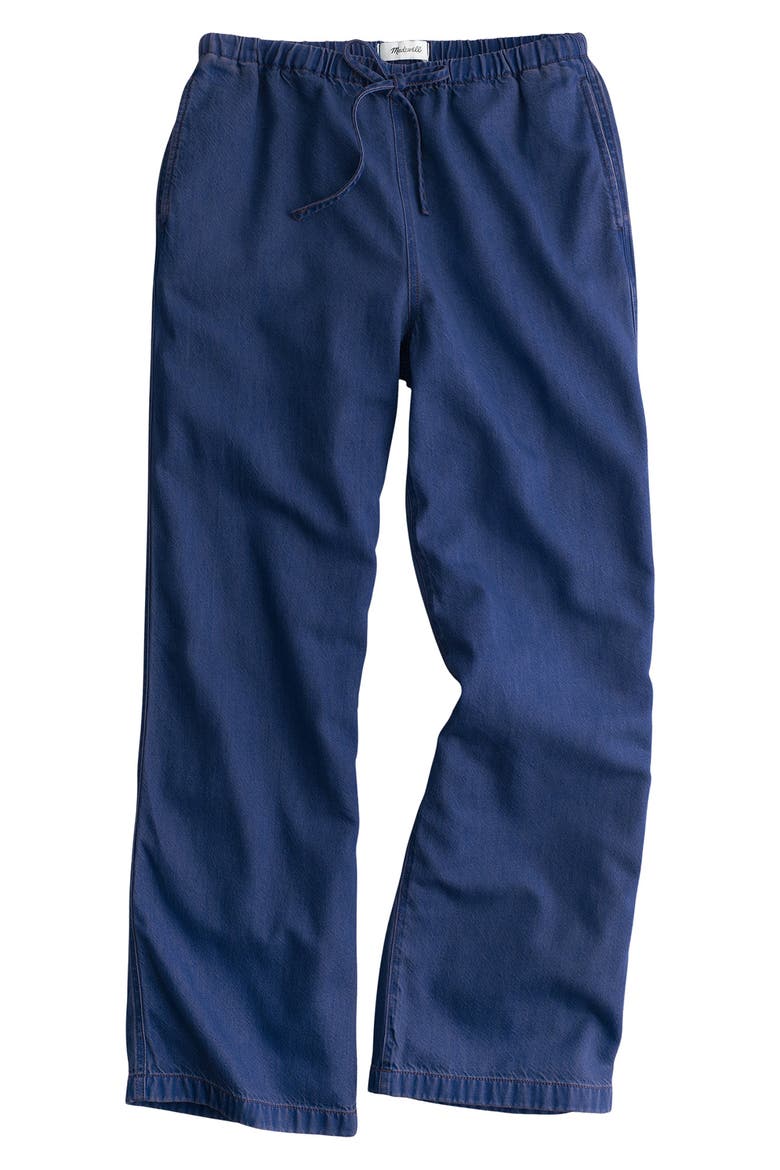 Airy Denim Pull-On Pants, Alternate, color, NOSTALGIC BLUE