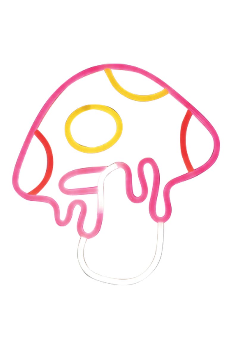Mushroom Neon Lamp, Main, color, PINK/ WHITE/ YELLOW