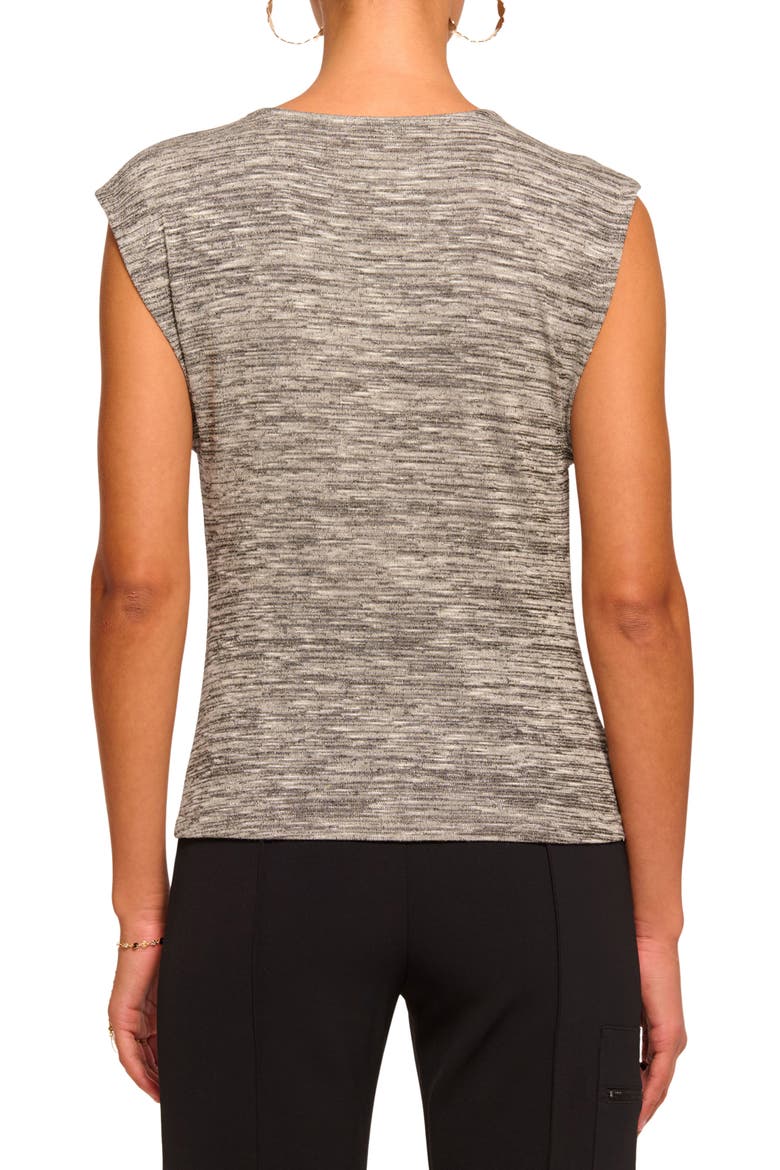 Azul Cowl Neck Sleeveless Top, Alternate, color, BLACK/ WHITE SPACE DYE