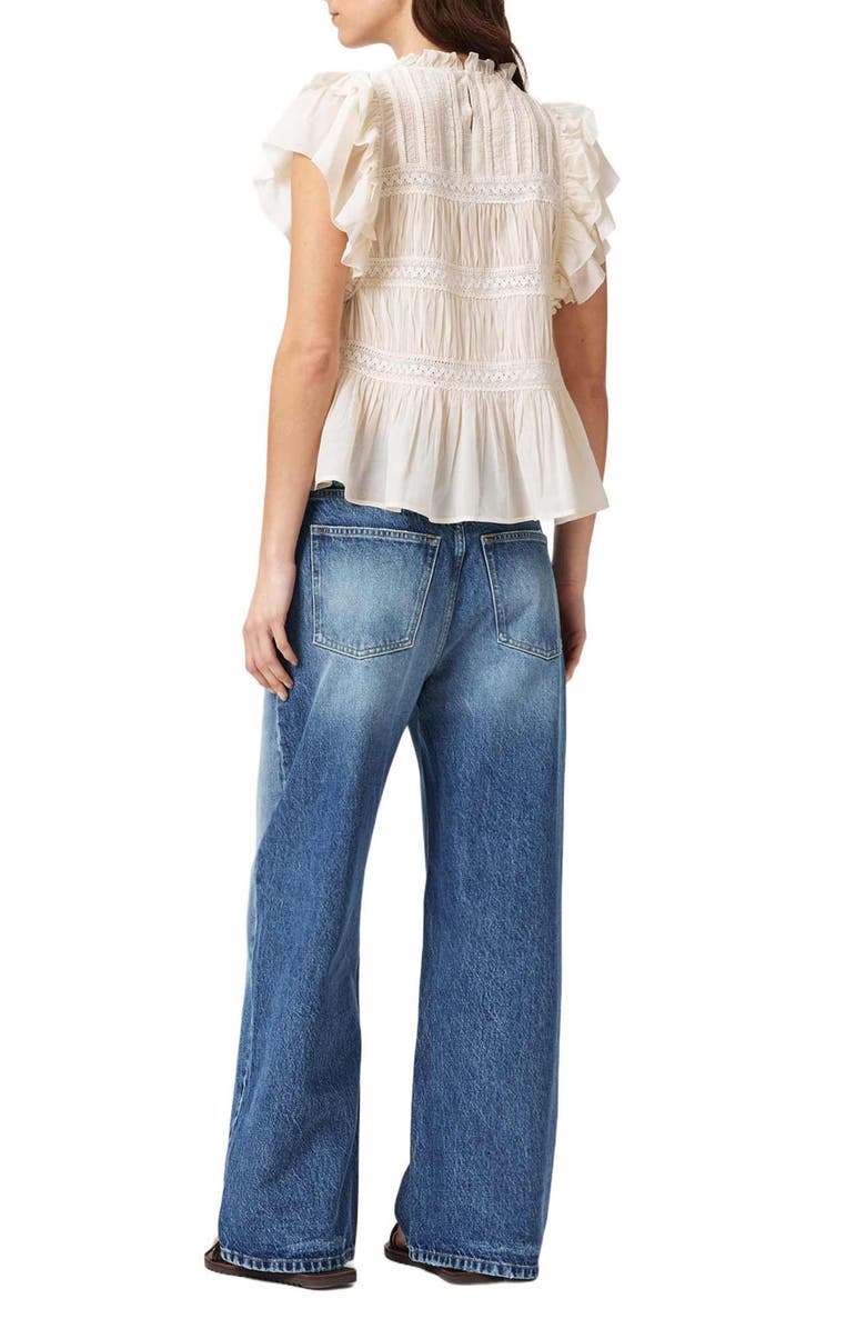 AllSaints Aki Crossover Wide Leg Jeans, Alternate, color, 
