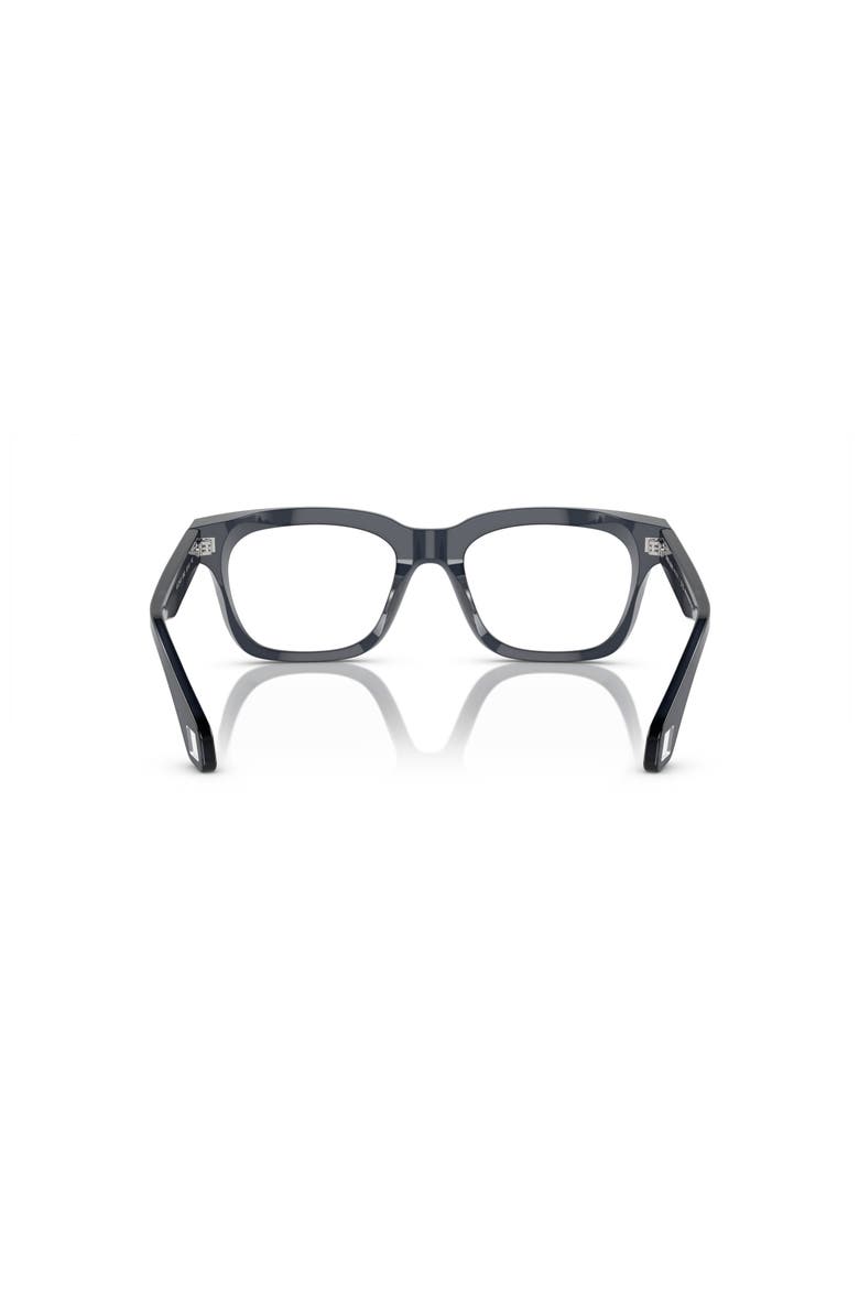 52mm Rectangle optical glasses, Alternate, color, Brown