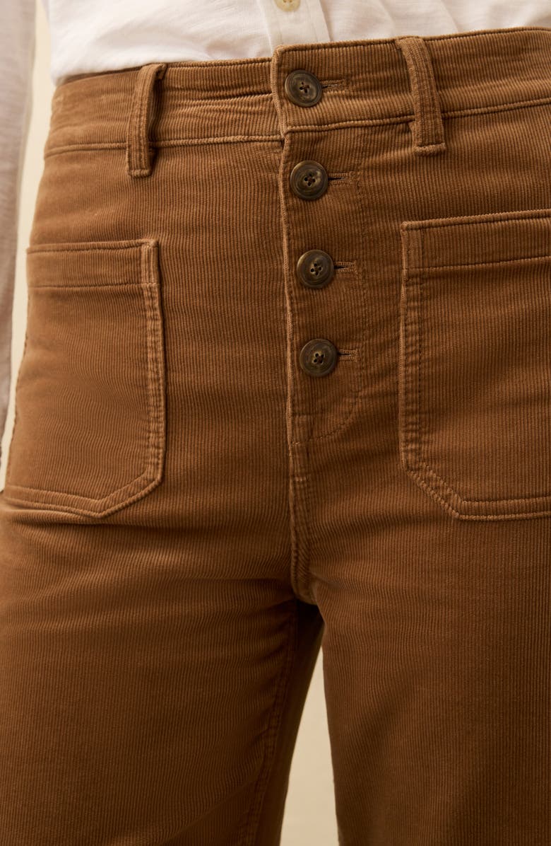 Faherty Stretch Corduroy Patch Pocket Pants, Alternate, color, Cord Brown