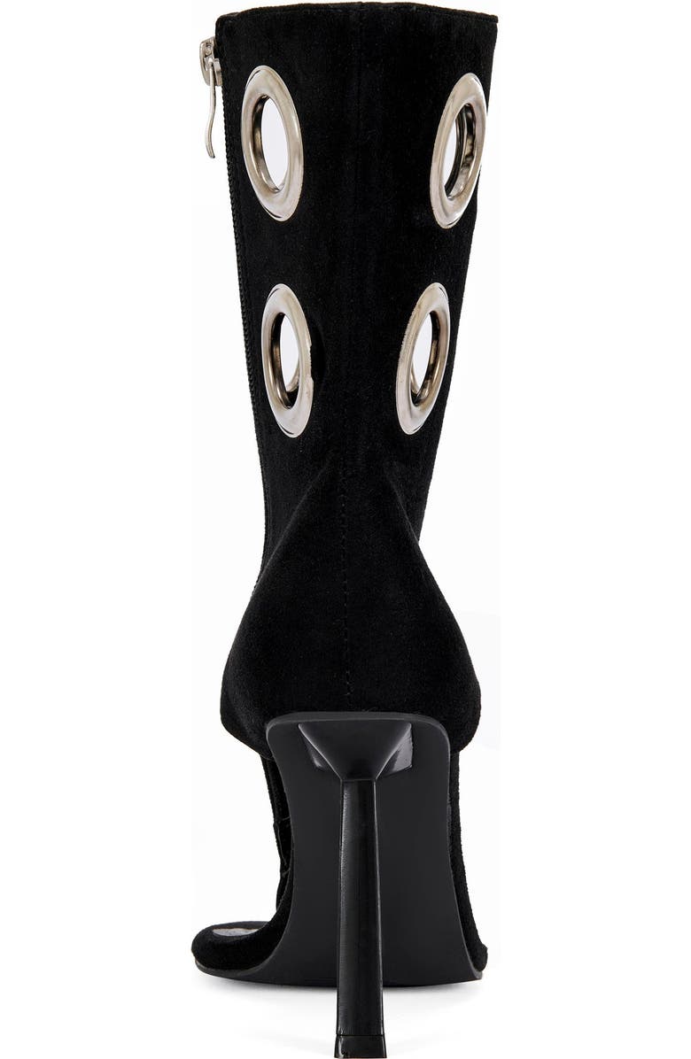 AZALEA WANG BAINA-BLACK STILETTO SANDAL BOOTIE - BLACK / 8.5 / STILETTO, Alternate, color, Black