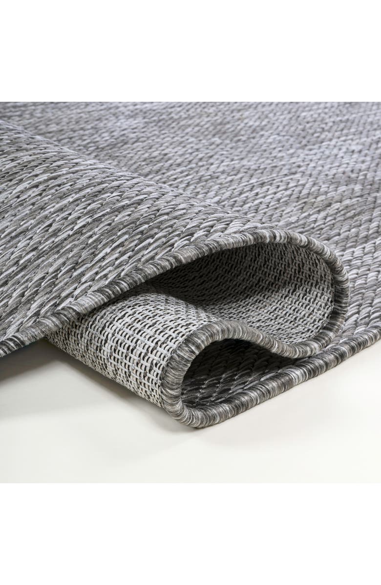 JONATHAN Y Evan Modern Rustic Organic Curve Indoor/Outdoor Shaped Area Rug, Alternate, color, Gray