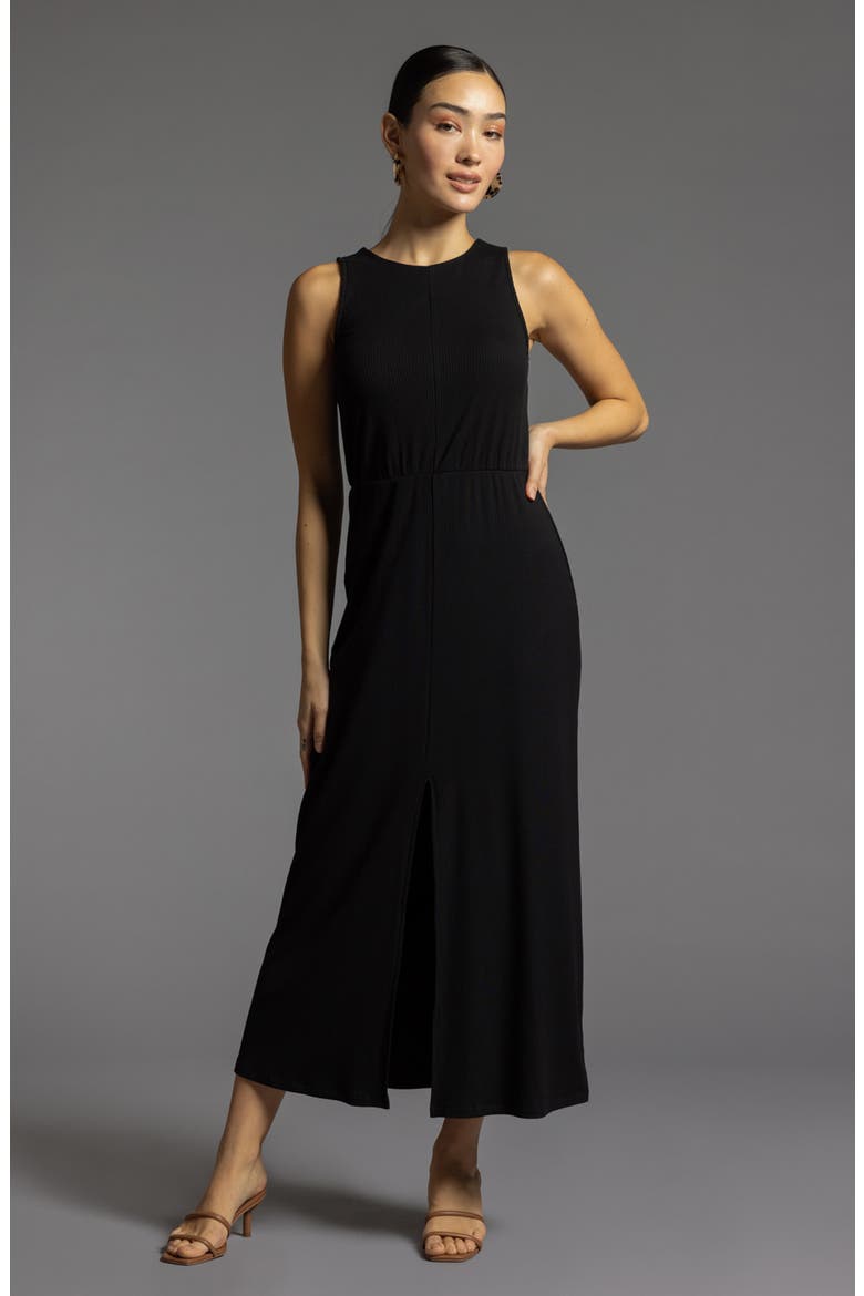 Sandra Sleeveless Dress, Alternate, color, BLACK