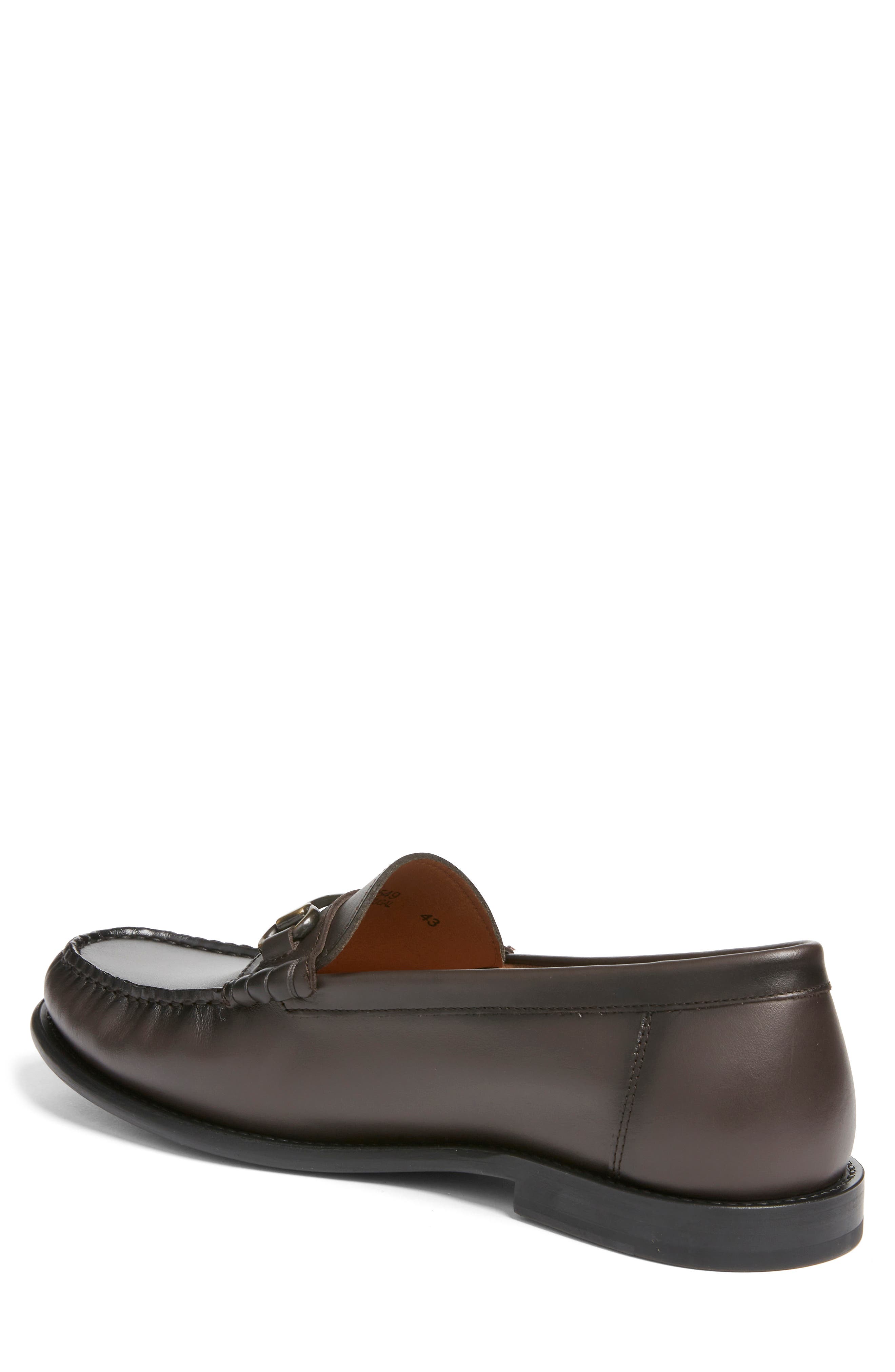 Tevan Moc Toe Bit Loafer, Alternate, color, DARK BROWN