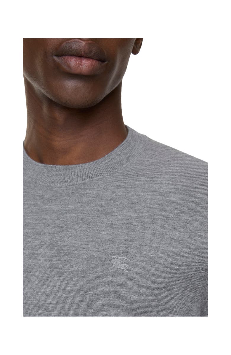 Burberry Cashmere Top, Alternate, color, Mid Grey Melange