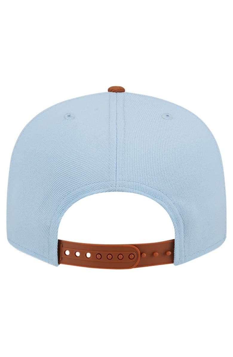 New Era Men's New Era Light Blue/Brown Chicago Bulls 2-Tone Color Pack 9FIFTY Snapback Hat, Alternate, color, 