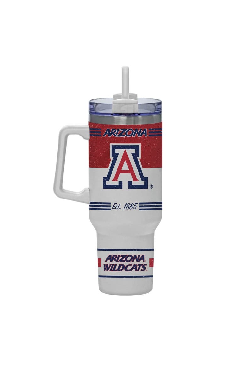 Arizona Wildcats 40oz. Rocky Vintage Tumbler, Alternate, color, White