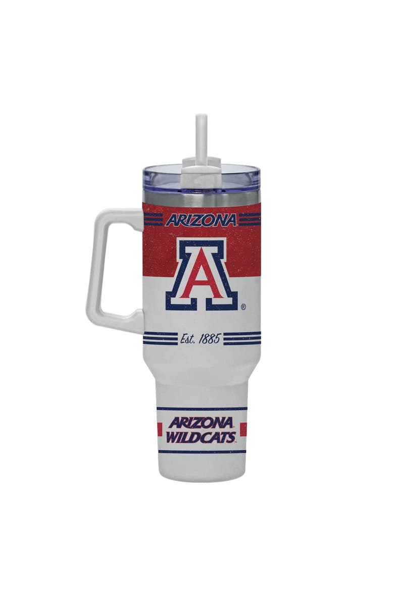INDIGO FALLS Arizona Wildcats 40oz. Rocky Vintage Tumbler, Alternate, color, White