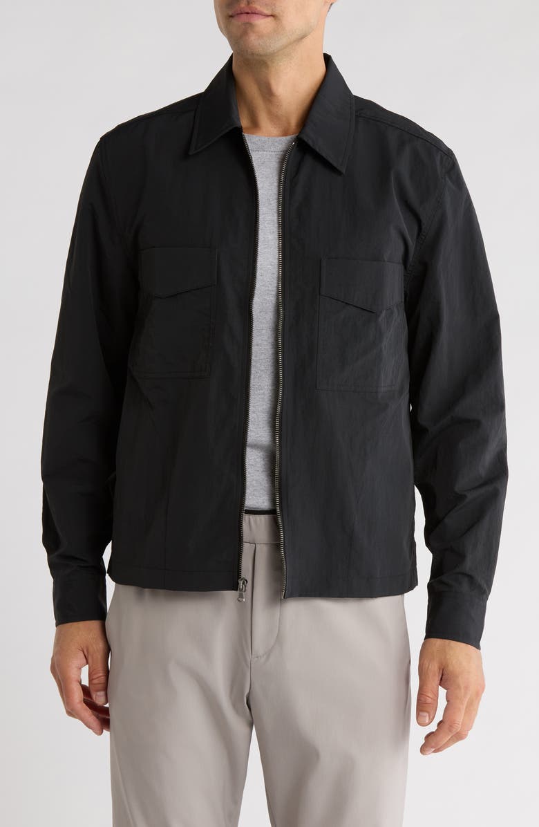 Joe's Full Zip Nylon Jacket, Main, color, Jet Black