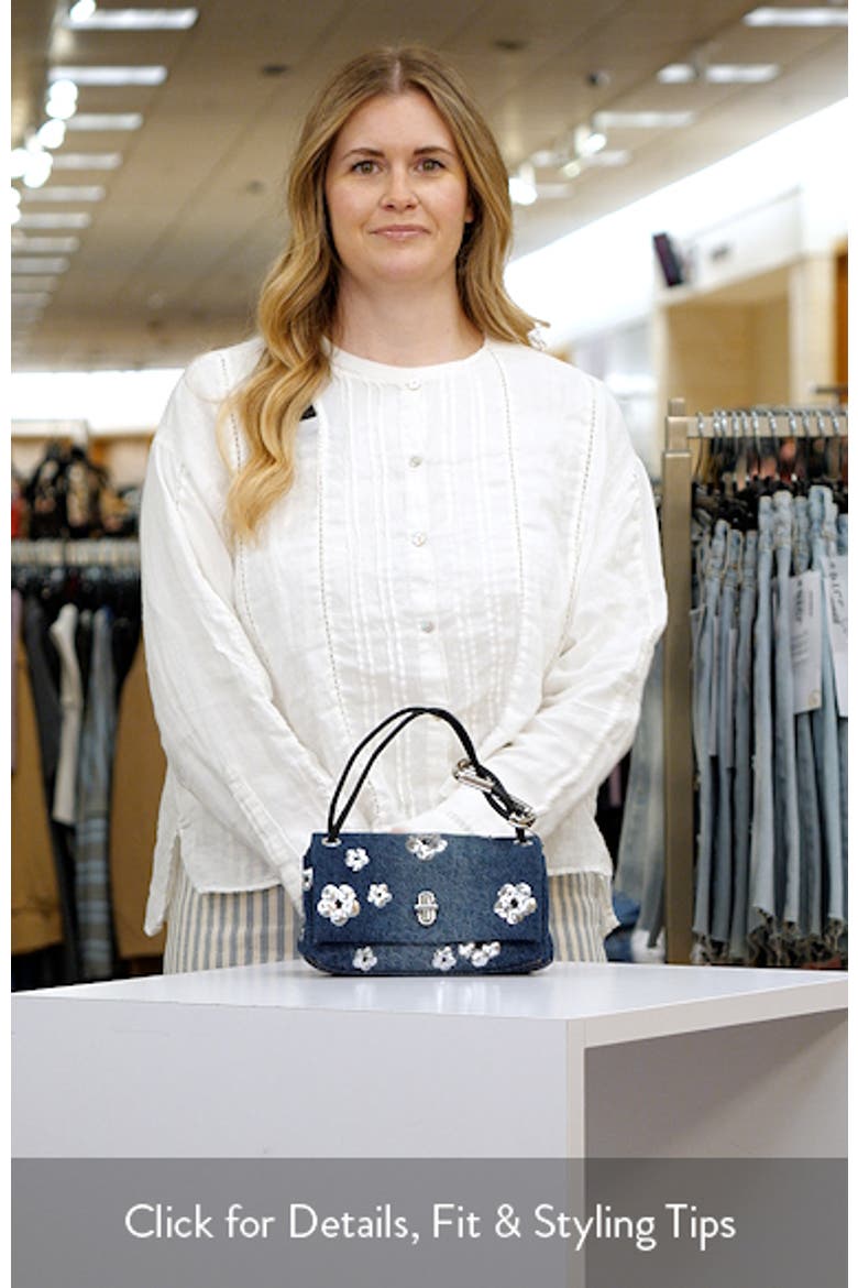 The Mini Dual Sequin Daisy Denim Top Handle Bag (Women) | Nordstrom