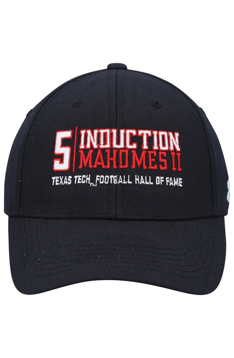 Under Armour Men's Under Armour Patrick Mahomes Black Texas Tech Red Raiders Football Hall of Fame Adjustable Hat, Alternate, color, 