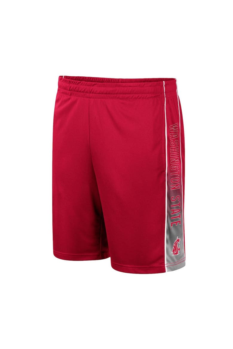 Men's Colosseum Crimson Washington State Cougars Lazarus Shorts, Alternate, color, Crimson