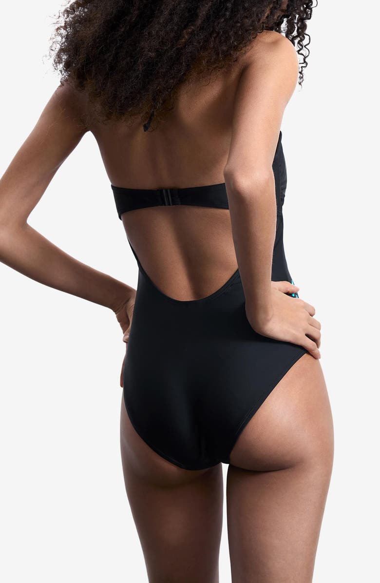 Desigual One-Piece Swimsuit, Alternate, color, Black