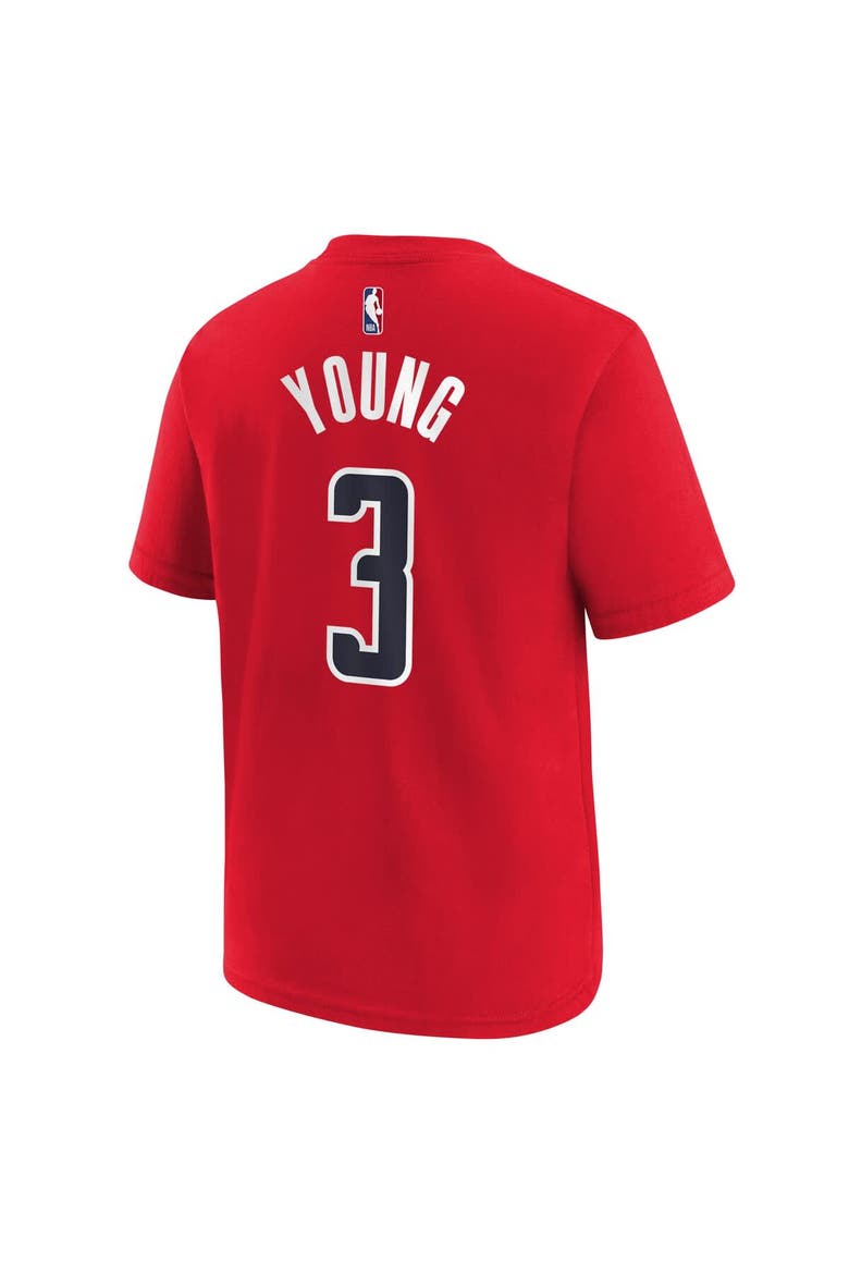 Youth Nike Trae Young Red Washington Wizards 2026 Name & Number T-Shirt, Alternate, color, Red