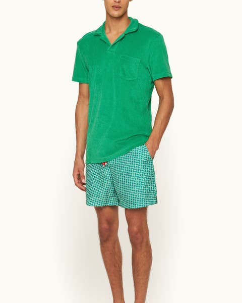 Terry Towelling Tailored Fit Towelling Polo Shirt